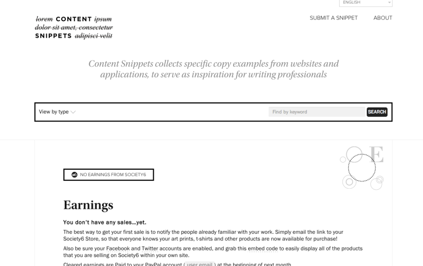 Content Snippets