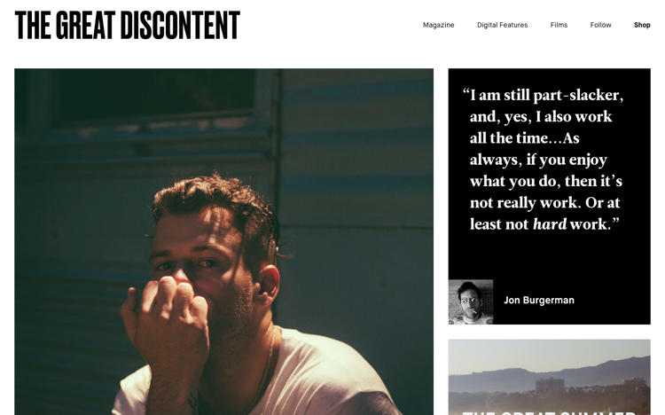 The Great Discontent