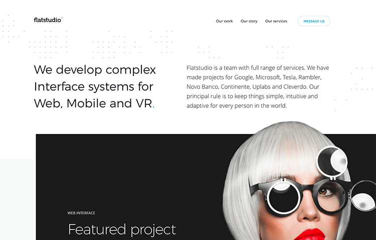 FL portfolio website with modern design