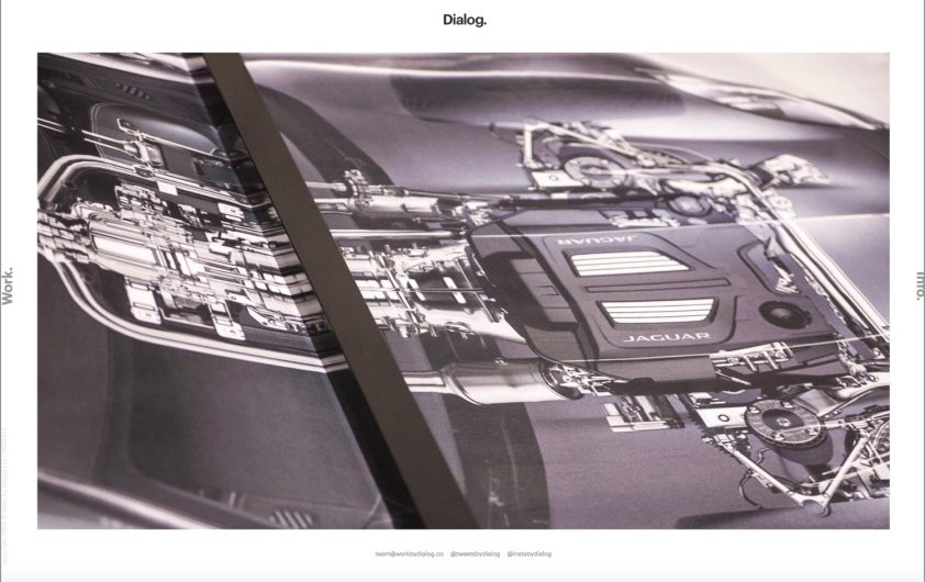 Dialog design agency website homepage