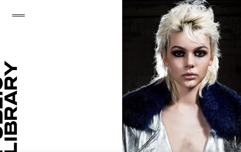 Minimalist website design with clean interface