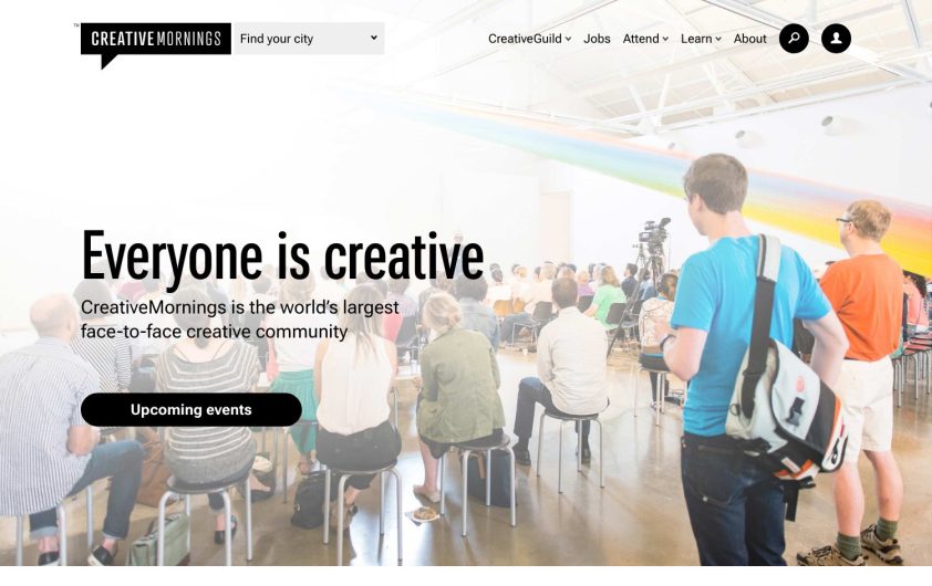 CreativeMornings website screenshot