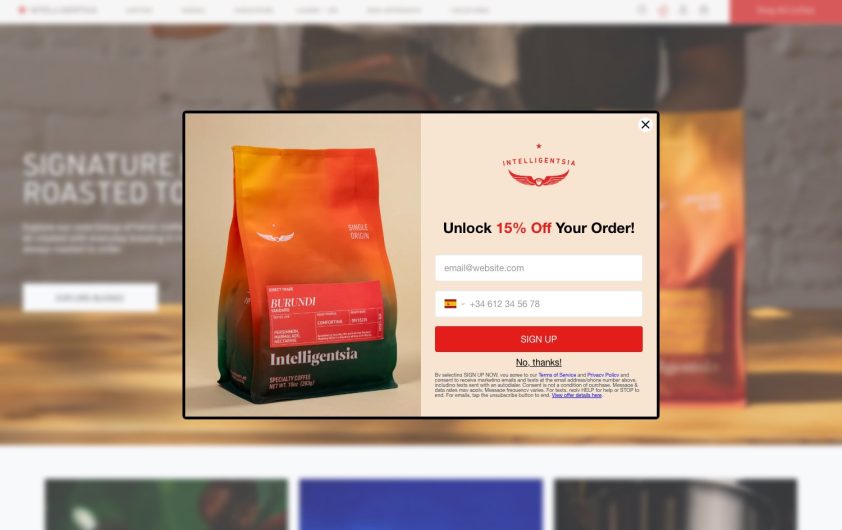 Intelligentsia Coffee website screenshot