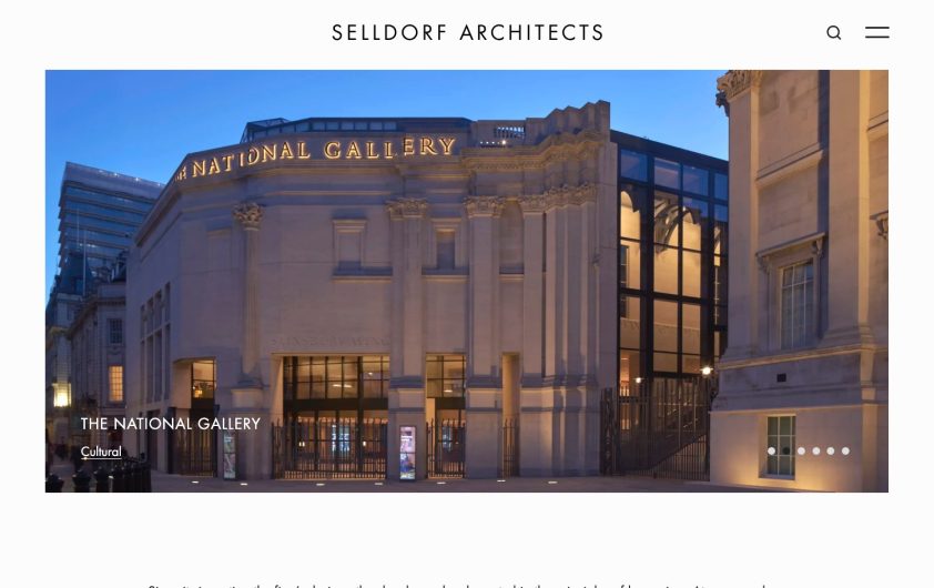 Selldorf Architects website screenshot