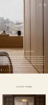 Norm Architects Copenhagen website on mobile, captured 2026-10-12