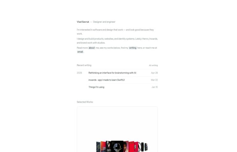Vlad Savruk homepage